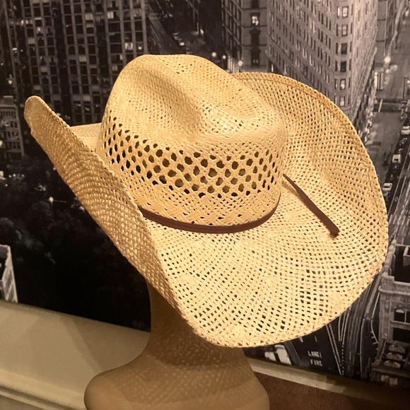 Cavender’s Straw Cowboy Hat – Child XL – Tan Woven Western Hat – Made in Mexico - Picture 1 of 10